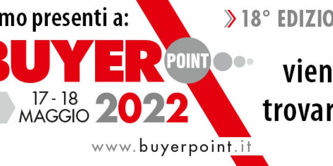 BUYER POINT 2022: la nostra posizione è D3, ti aspettiamo!